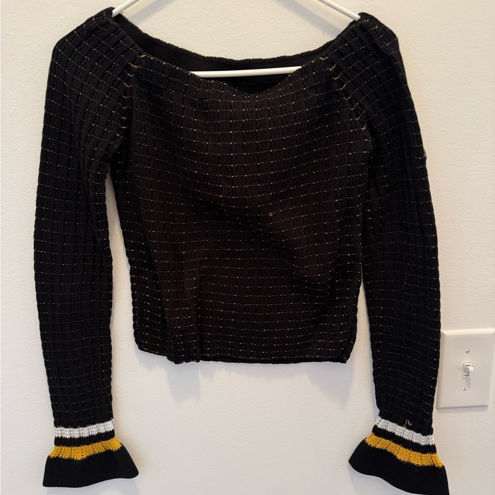 Black and Gold Women's Sweater